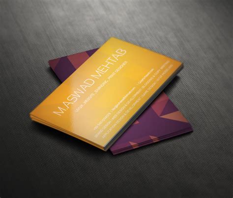 premium quality business card design psd