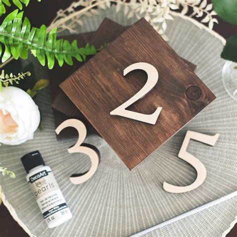 Wooden Numbers Craft Cuts