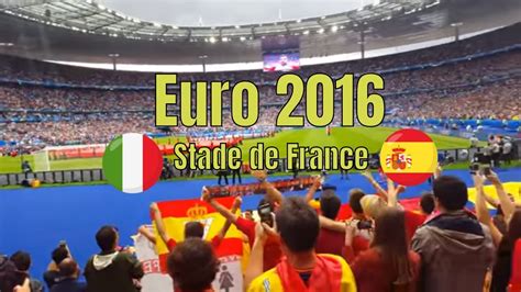 Ocho años antes, la roja comenzó a escribir su historia ganando en los penaltis a italia. España vs Italia Himnos Euro 2016 Stade de France - YouTube
