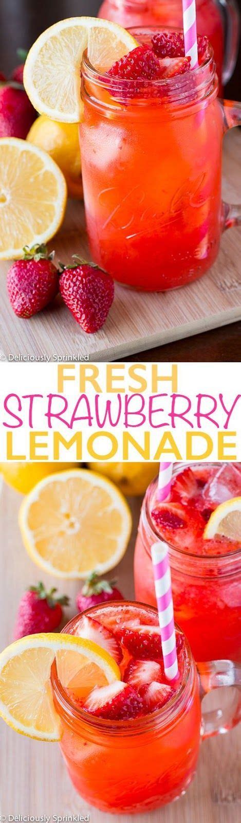 The Best Strawberry Lemonade Yummy Drinks Healthy Drinks Yummy Food Fruit Drinks Tasty