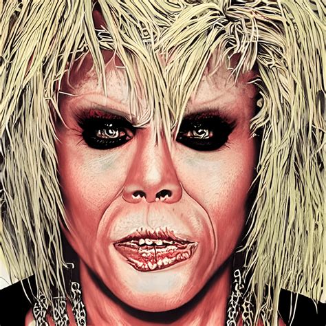 Wendy O Williams Of The Plasmics Hyper Realistic And Intricate Graphic