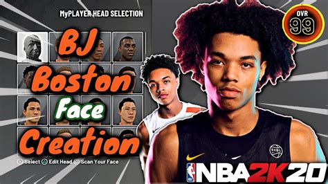 Best Bj Boston Face Creation In Nba 2k20 Baby Faced Killa In 2k20