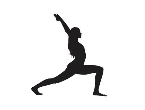 Silhouette Of Woman Doing Yoga Pose 22385648 Png