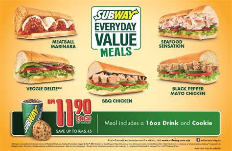 Subway is perfect for a cheap, quick and healthier lunch option. Subway Launches Everyday Value Meals, Perfect If You're ...