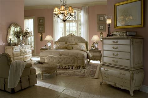 Solid wood bedroom furniture set. Antique White Bedroom Set | AICO Bedroom Set