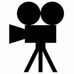 Camera Film Icon Clipart Clip Silhouette Transparent