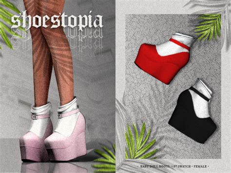 Shoestopia Baby Doll Boots The Sims 4 Download Simsdomination