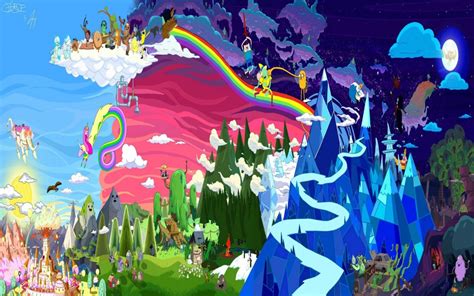 Download Psychedelic Adventure Time 8k Wallpaper