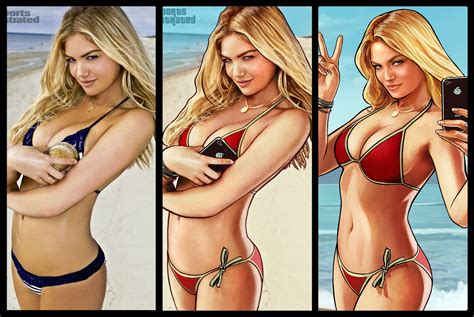 Thats Not Kate Upton In The Grand Theft Auto V Ads—its