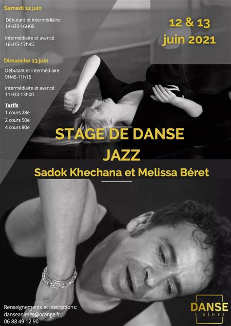 Stage De Danse Jazz 12 Et 13 Juin 2021 Danse à Nîmes Danse à Nîmes