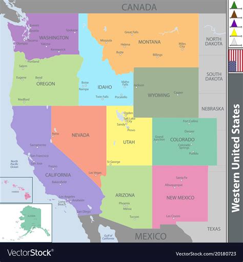 Map Of Western U S A World Map