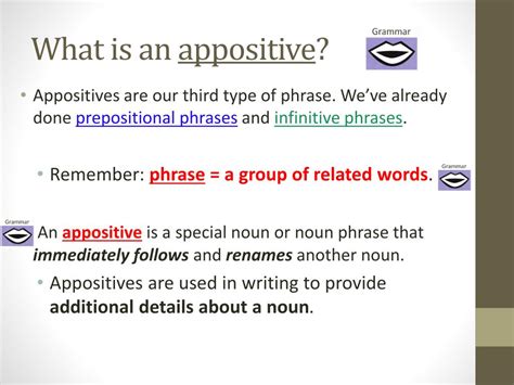 Ppt Appositives Phrases Powerpoint Presentation Free Download Id