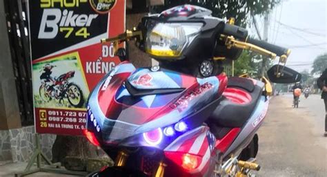 Modifikasi Yamaha Mx King Bercorak Kapten Amerika Berkaki Gambot Rtb