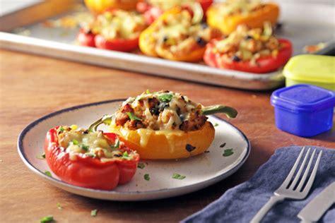 Chicken Stuffed Bell Peppers Recipe Bodi