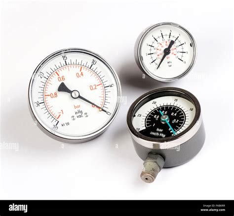 Pressure And Vacuum Gauges Stock Photo Alamy