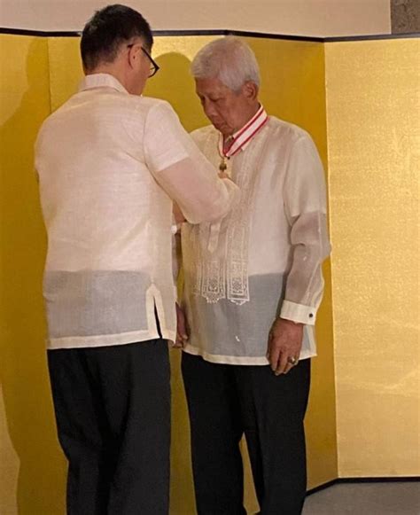 Japan Confers Voltaire Gazmin The Manila Times