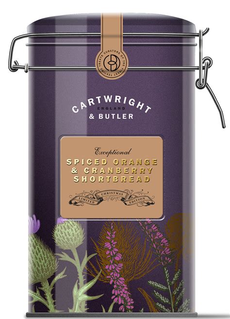 Cartwright Butler Spiced Orange Cranberry Shortbread 200g