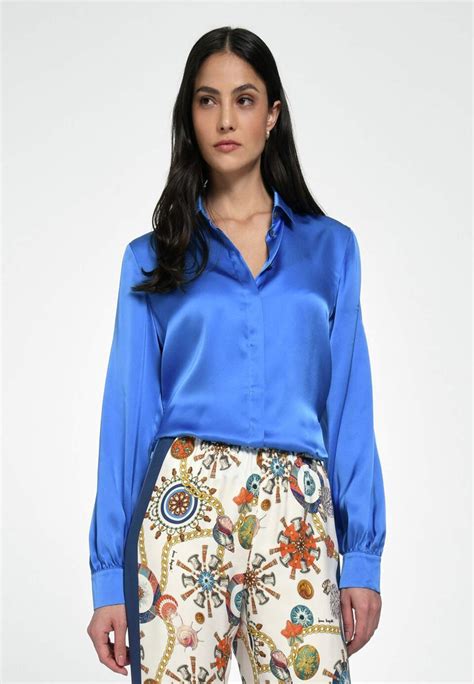 Laura Biagiotti Roma Button Down Blouse Blaublue Zalandode