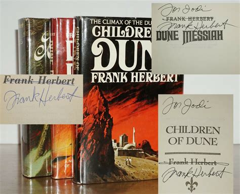 Dune Trilogy Dune Dune Messiah Children Of Dune Signed Book Club