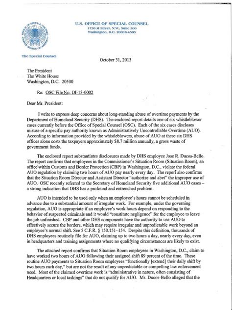 (11 days ago) marine corps example letter to the promotion board. 14-1 DI-13-0002 - Letter to the President.pdf | U.S. Customs And Border Protection | Government ...