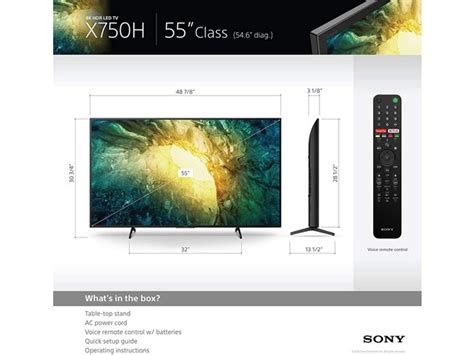 Sony 55 X75ch Series 4k Uhd Led Lcd Tv