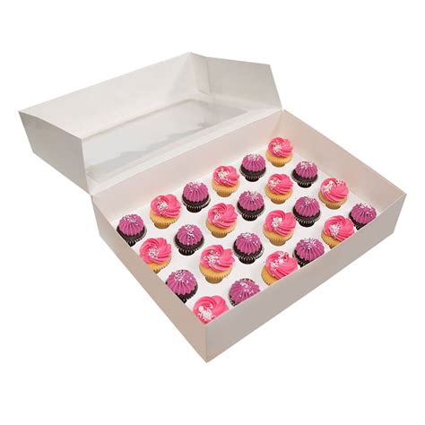 Mini Cupcake Boxes 3 Deep Holds 24 Boards And Boxes From Cake Craft Company Uk