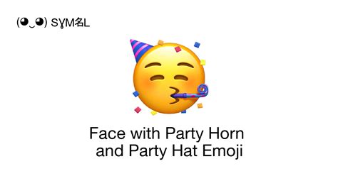 🥳 Face With Party Horn And Party Hat Partying Face Emoji 📖 Emoji