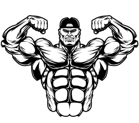 Bodybuilder 004 Vector Image For Your Diy Project By Wondervector