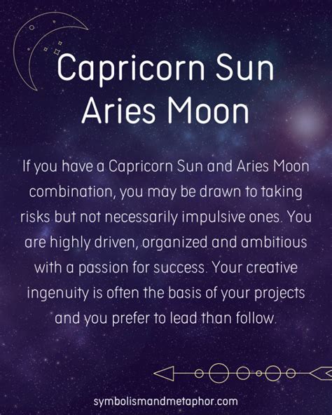 12 Capricorn Sun Aries Moon Personality Traits