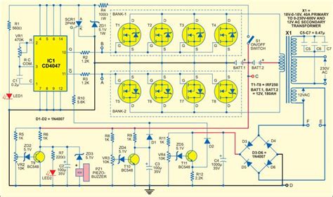 1kva Sine Wave Inverter Circuit Diagram