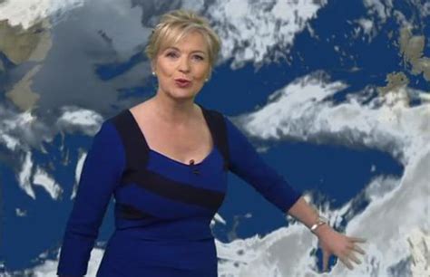 Carol Kirkwood Goes Glam In Figure Hugging Blue Dress For Bbc Weather