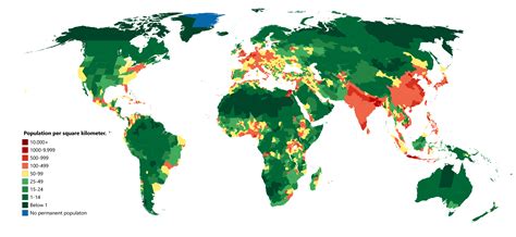 population density of the world r mapporn