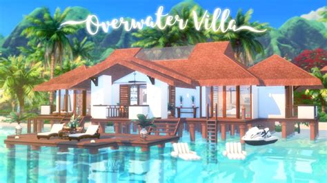 Overwater Villa 🏝️ 🐠 The Sims 4 Island Living Speed Build Cc Free