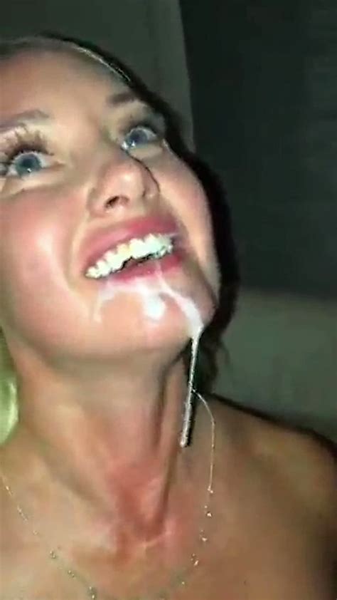 Sexwifes On Twitter Hot Blonde Sexwife Takes Bukkake Cum In Her Mouth