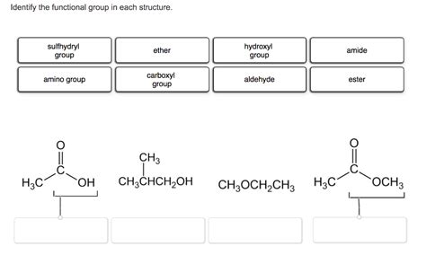 Solved Identify The Functional Group In Each Structure
