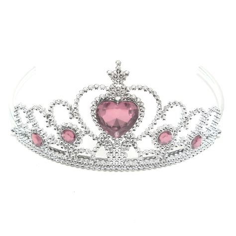 Children Princess Crystal Heart Tiara Crown Hair Accessory For Party
