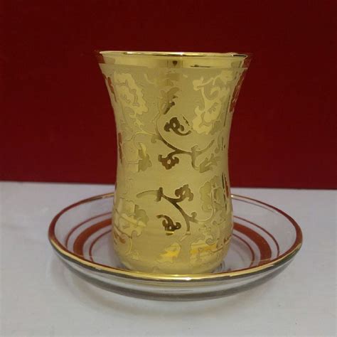 6 Pieces Of Turkish Tea Glasses Tea Set Glass Mug Hot Tea Glasses N