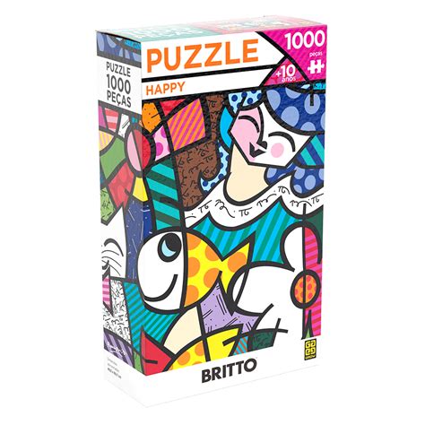 Ficou conhecido pelo seu estilo alegre e colorido, por. Puzzle 1000 peças Romero Britto Happy - Loja Grow