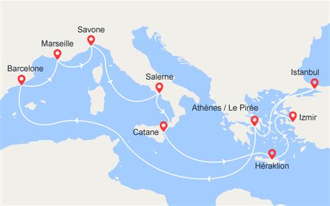 Croisière De La Méditerranée Aux Rives Du Bosphore Italie Grèce