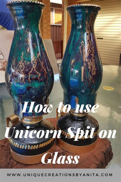 Yet you can fool your friends into thinking you spent tons of time on this super quick ornament. How to use Unicorn SPiT on Glass | Unicorn spit stain, Diy, Glass art