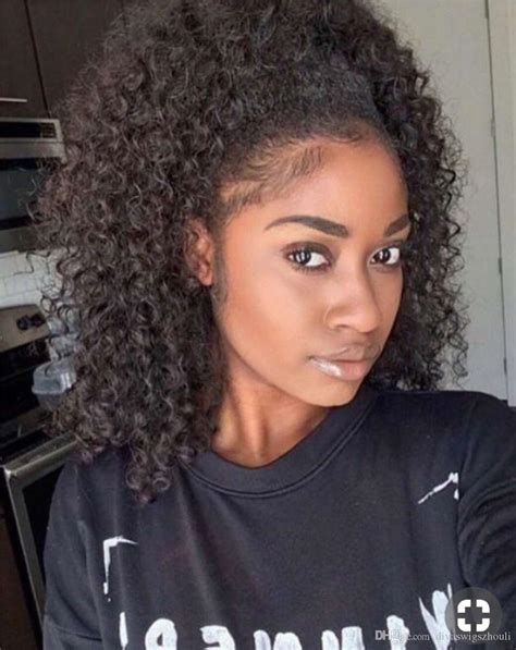 Sometimes i feel limited with what i can do with my hair because of its length, however here are a couple of ways to style it. 2019 New 3b 3c Kinky Curly Ponytail Clip In Women Hair ...