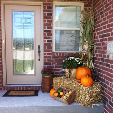 My First Fall Porch At My New Home Fall Patio Decor Fall
