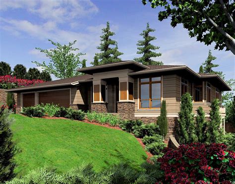 Modern Prairie Style Home Plan 6966am Architectural Designs House