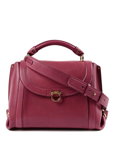 Bowling bags Salvatore Ferragamo - Soft Sofia leather handbag ...