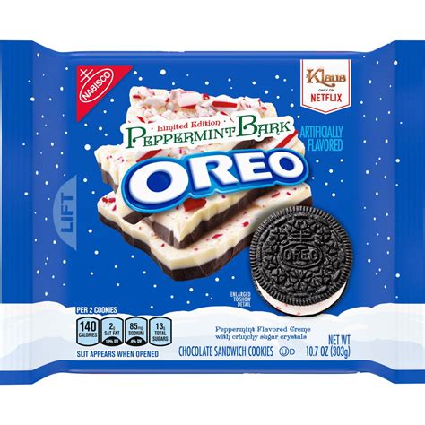 Nabisco Oreo Peppermint Bark Chocolate Sandwich Cookies 107 Oz