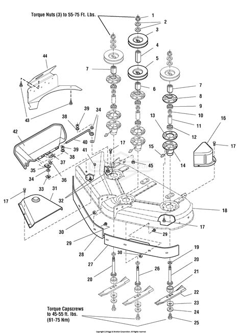 Simplicity Mower Deck Ce Export Parts Diagram For