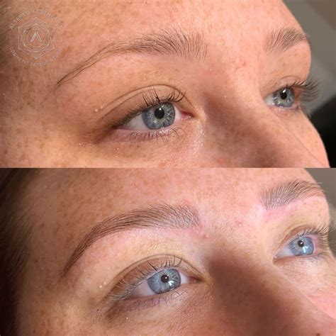 Freshly Microbladed Brows Perfection Microblading Raleigh Brows