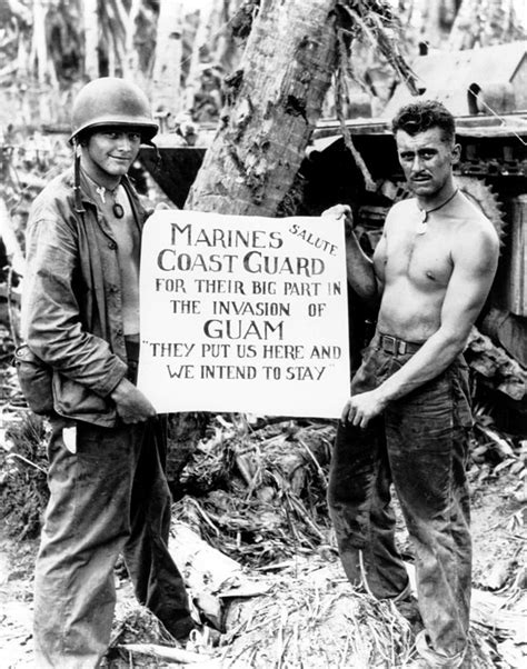 1st Provisional Marine Brigade In The Battle For Guam Ww2 Gravestone