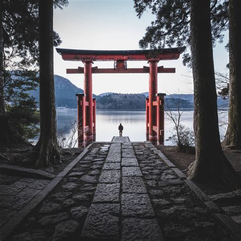 Hakone Shrine Japan Photographic Print For Sale