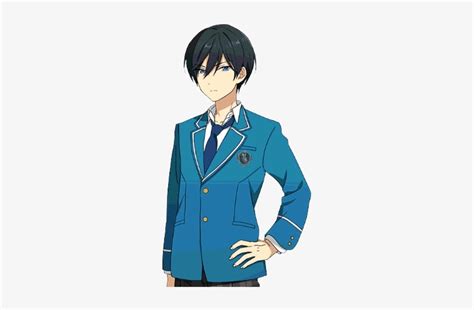 Cool Anime Boy In School Uniform